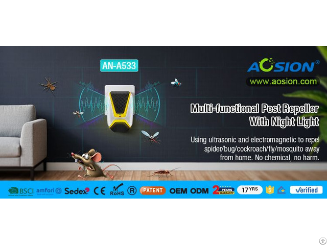 Multi Functional Electronic Pest Repeller An A533