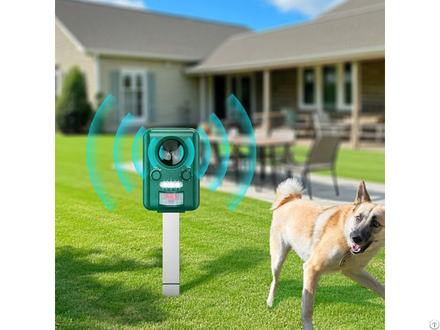 New Upgrade Ipx4 Waterproof Solar Ultrasonic Abs Bird Cat Dog Repeller