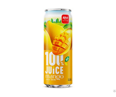 100% Mango Juice 320ml Sleek Can