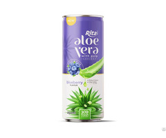 Fresh Aloe Vera Drink With Pulp And Blueberry Flavor 250ml