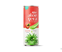 Fresh Aloe Vera Drink With Pulp And Apple Flavor 250ml