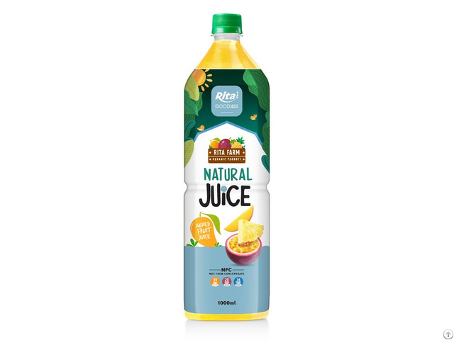 Natural Mixed Fruit Juice 1000ml Bottle Rita Beverage