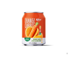 Orange Carrot Juice Blend Drink 250ml Short Can