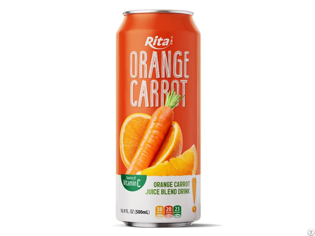 Orange Carrot Juice Blend Drink 500ml Large Can