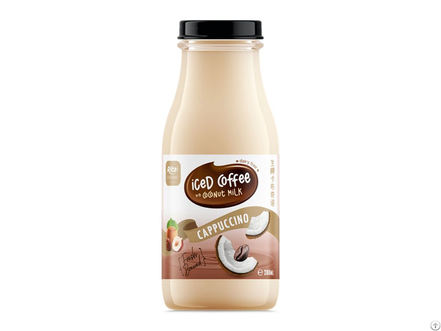 Rita Iced Coffee With Coconut Milk Cappuccino Flavor 280ml Glass Bottle
