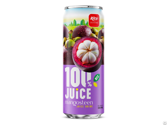 100% Juice Mangosteen Flavor Nfc 320ml Can