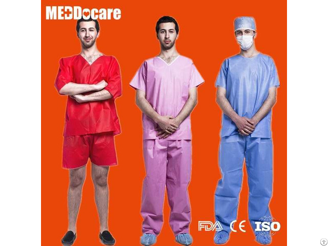 Disposable Hospital Dental Clinic Nursing Scrub Suits For Nurses Women