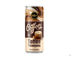 Toffee Yuanyang Coffee Drink 320ml Sleek Can