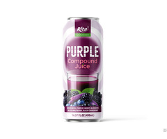 Purple Compound Juice Mulberry Blueberry 490ml Can