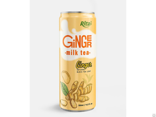 Ginger Milk Tea Natural 320ml Sleek Can