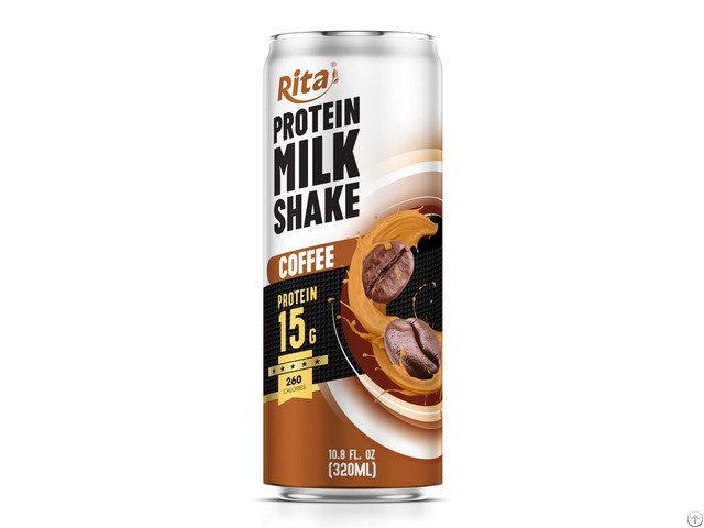 Rita Protein Milkshake Coffee Flavor 320ml Sleek Can