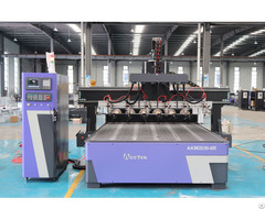 Acctek Multi Head Cnc Router With Rotary Axis
