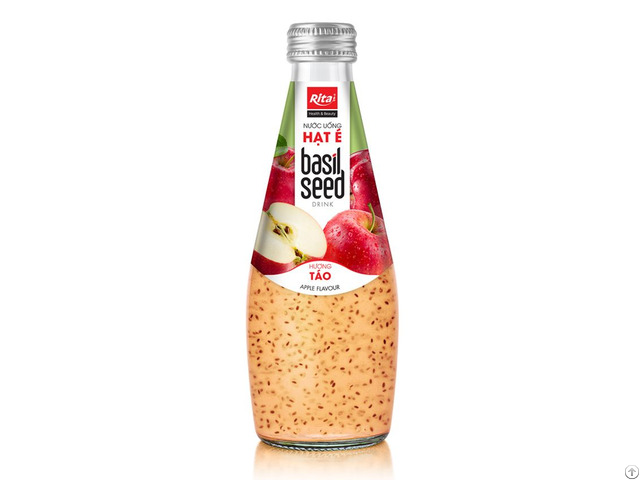 Rita Basil Seed Drink With Apple Flavor 290ml Glass Bottle
