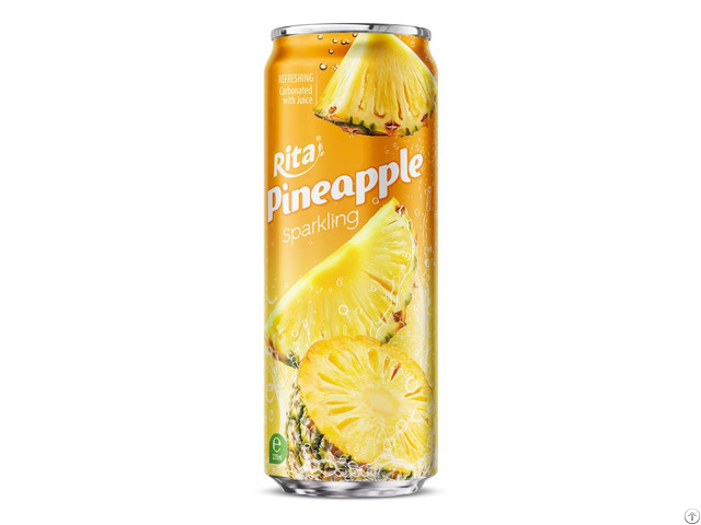 Rita Sparkling Pineapple Drink 320ml Sleek Can