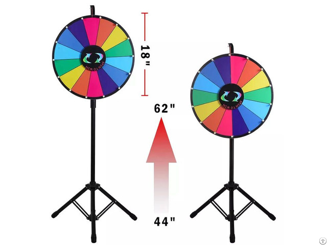 Telescoping Iron Base Prize Wheel With Tripod