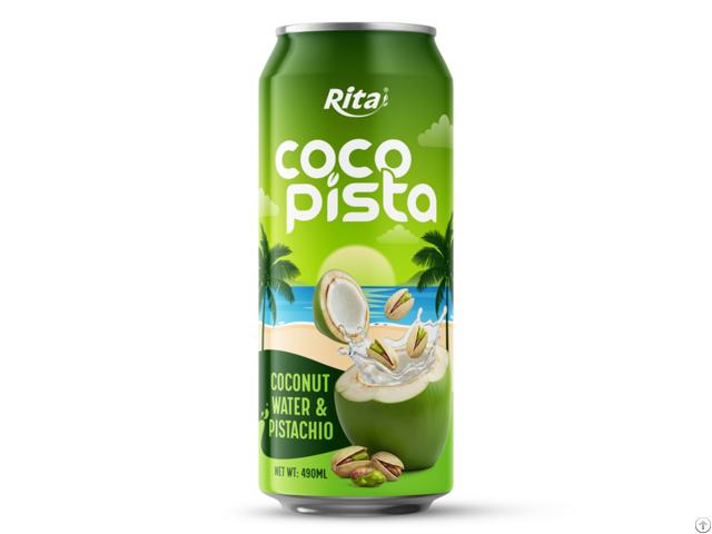 Rita Coco Pista Coconut Water With Pistachio 490ml Can
