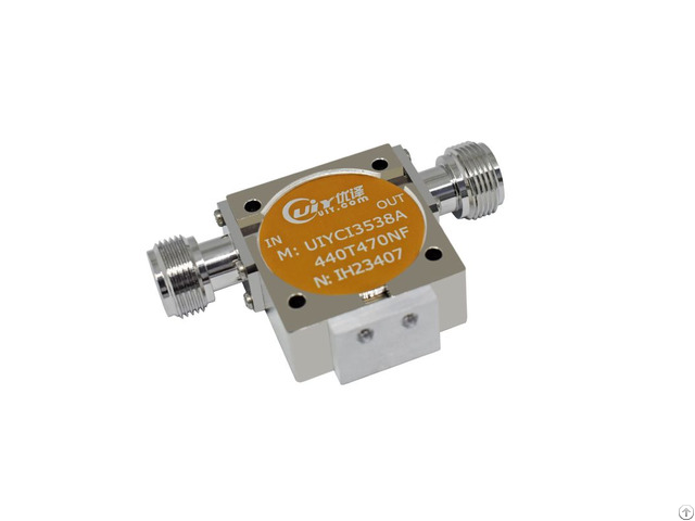 Uhf 400 470mhz Coaxial Isolator 100w 20db Min Isolation Sma N Type