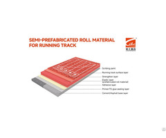 Semi Prefabricated Roll Material For Running Track