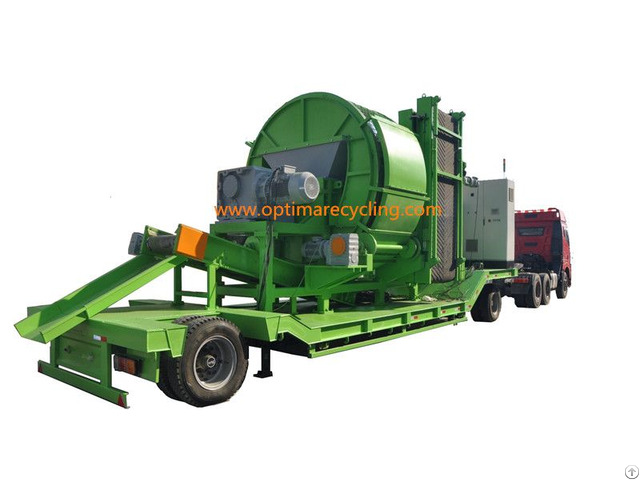 Mobile Portable Tire Shredder