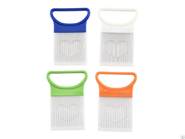 Enrolchain Stainless Steel Slicer Holder Vegetable Chopper
