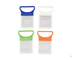 Enrolchain Stainless Steel Slicer Holder Vegetable Chopper
