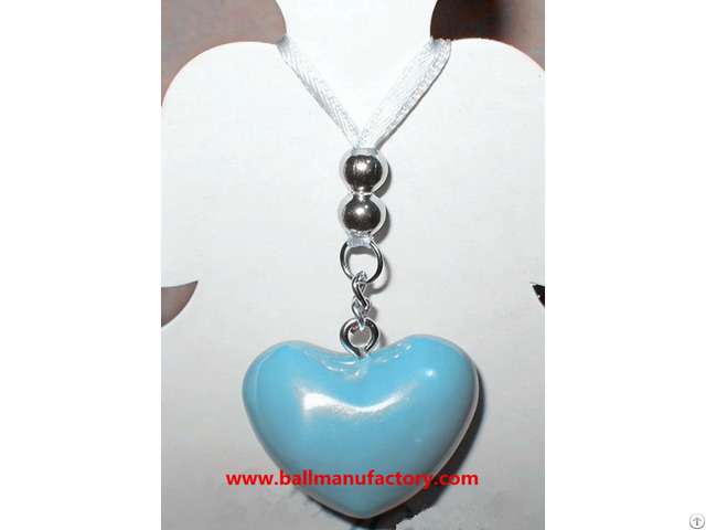 Metal Heart Pendant Necklace With Chiming Sound