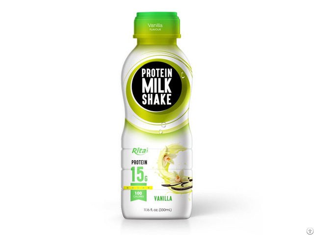 330ml Pp Bottle Protein Milk Shake With Vanilla Flavor