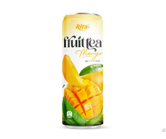 330ml Sleek Can Mango Bubble Drink With Green Tea