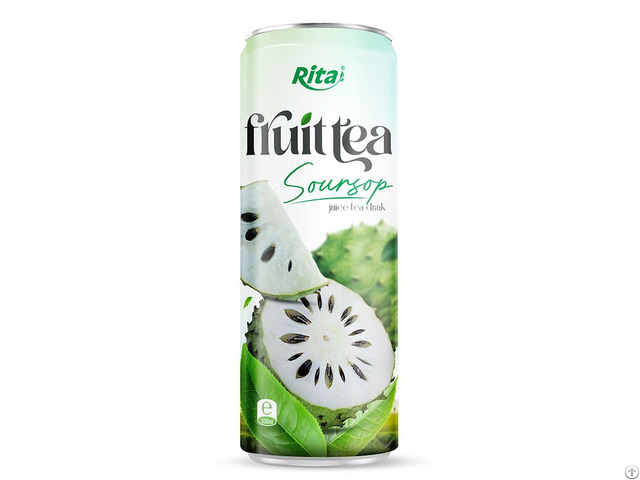 330ml Sleek Can Soursop Green Tea Drink Non Alcoholic