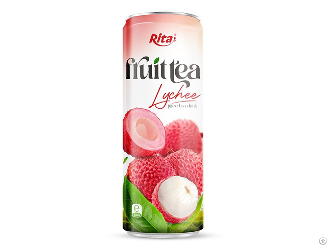 330ml Sleek Can Lychee Green Tea Drink