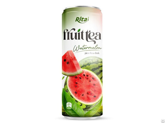 330ml Sleek Can Watermelon Green Tea Drink