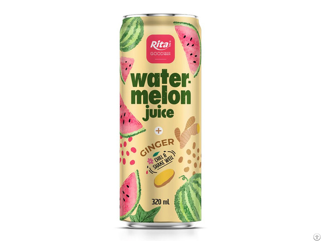 Watermelon Juice Drink With Ginger Flavor