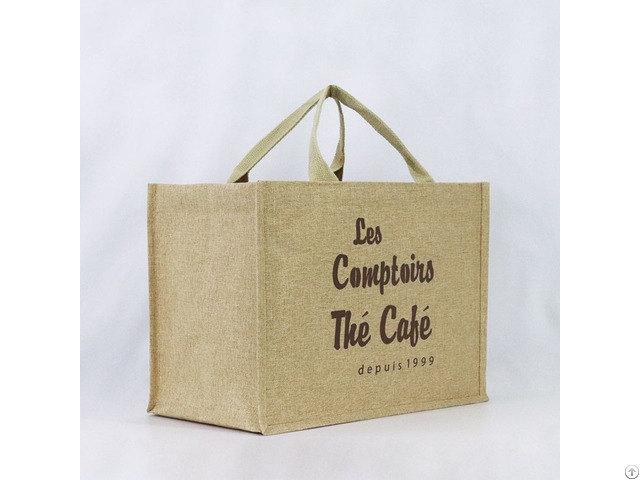 Custom Printed Jute Tote Bag