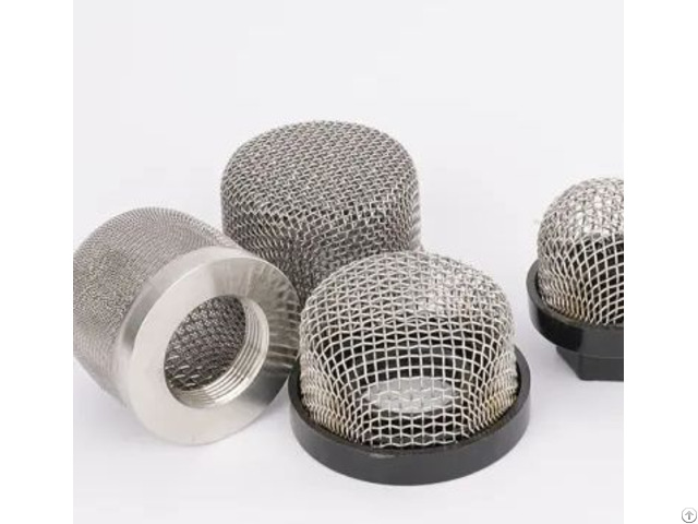 Plastic Rim Metal Mesh Filter Cap