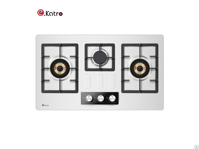 W Sf376b002 Horizontal Three Copper Buners Gas Cooktop