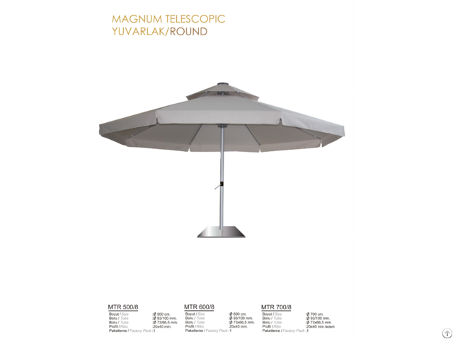 Magnum Telescopic Umbrella Round
