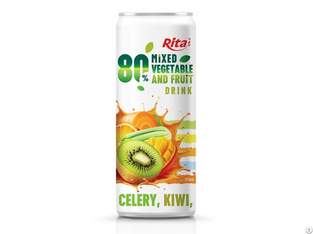 320ml Sleek Can Mixed Vegetable And Fruit Drink