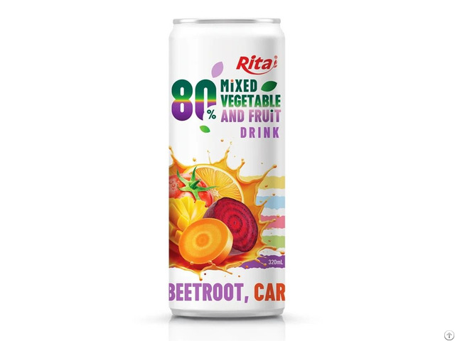 Hot Trending 320ml Sleek Can Mixed Vegetable And Fruit Drink