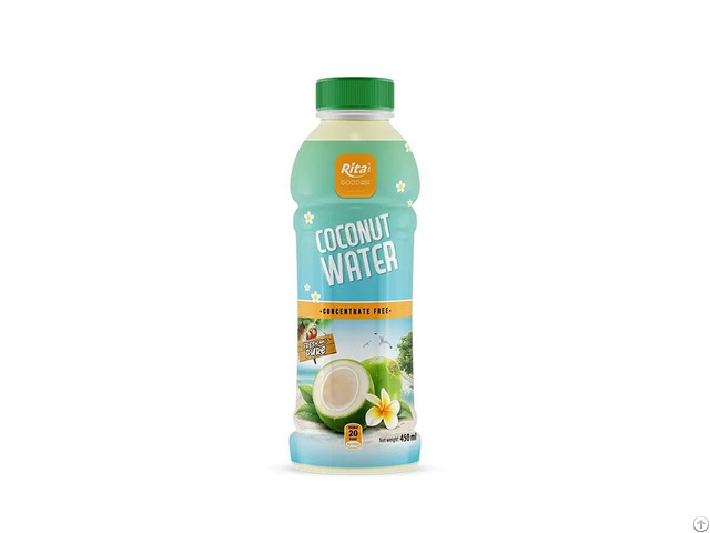 450ml Pet Bottle Young Coconut Water Natural Hydration Drink Supplier From Vietnam