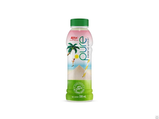 330ml Pet Bottle Pure Coconut Water No Added Sugar Clean Label Beverage Vietnam