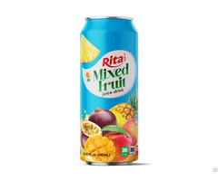 490ml Aluminum Can Nfc Mixed Fruit Juice Natural Beverage Supplier Vietnam
