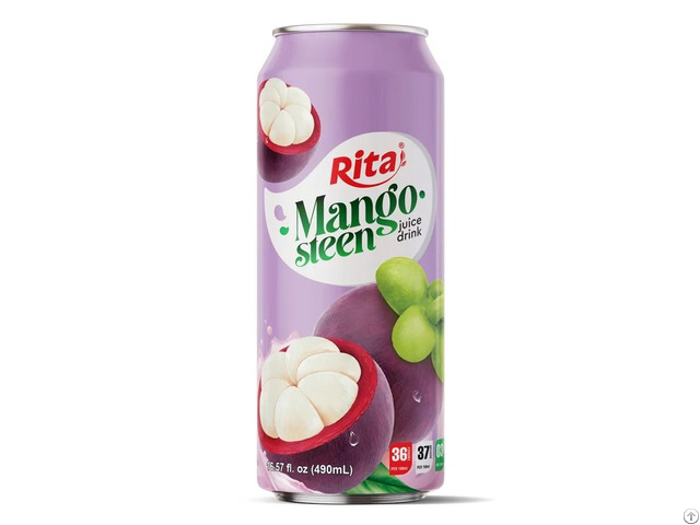 490ml Mangosteen Juice Drink In Can Exotic Fruit Beverage Supplier Vietnam
