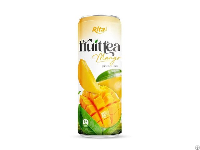 320ml Sleek Can Mango Tea Beverage Tropical Fruit Infused Drink Vietnam