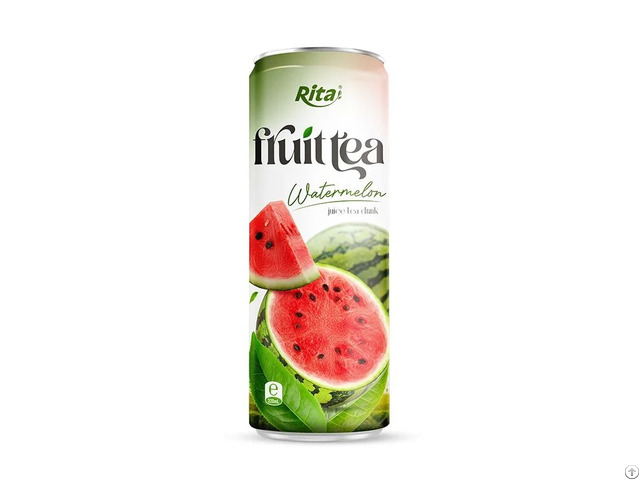 320ml Sleek Can Watermelon Infused Beverage Light Tea Blend Supplier Vietnam