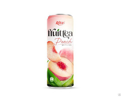 320ml Sleek Can Peach Infused Beverage Smooth Tea Blend Supplier Vietnam