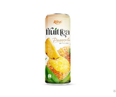 320ml Sleek Can Pineapple Infused Beverage Tropical Tea Blend Supplier Vietnam