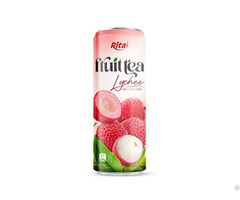 320ml Sleek Can Lychee Infused Beverage Light Tea Blend Supplier Vietnam