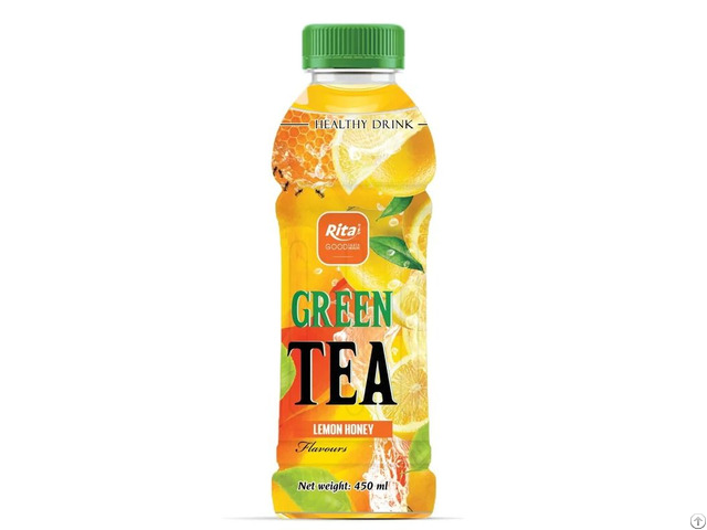 450ml Pet Bottle Lemon Honey Green Tea Smooth Refreshing Beverage Vietnam