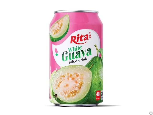 330ml Short Can White Guava Juice Drink Tropical Fruit Beverage Vietnam