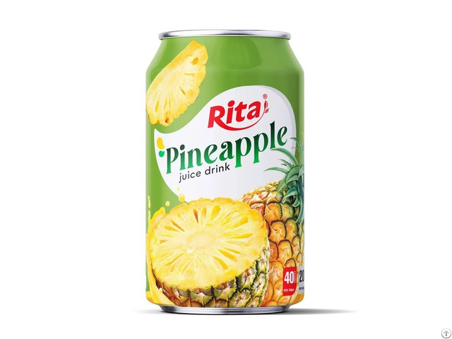 330ml Short Can Pineapple Juice Drink Tropical Fruit Beverage Vietnam